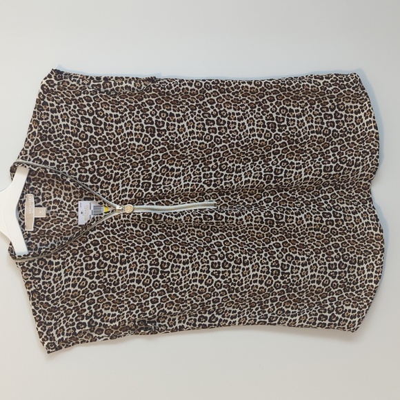 NWT leopard print sleeveless top. - Picture 1 of 5